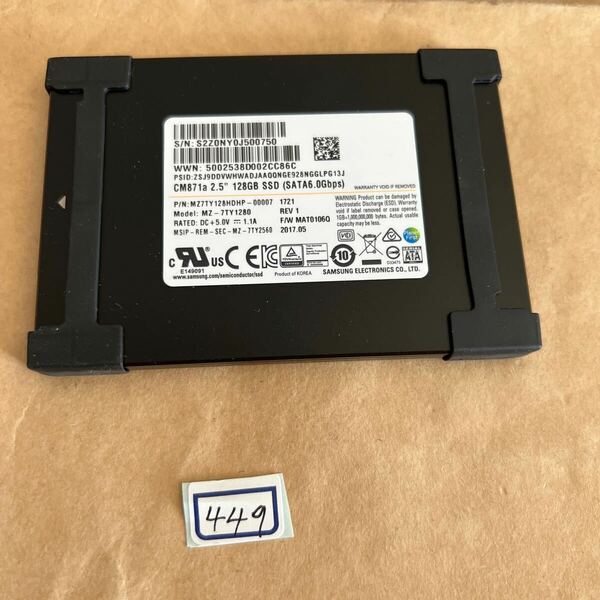 SSD 128GB #449#SAMSUNG MZ7TY128DHP-00007 128.0GB