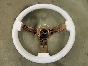 Avenue Performance avenue steering gear 350mm 35cm white pink pink gold after market steering wheel momo Nardi - selling up 