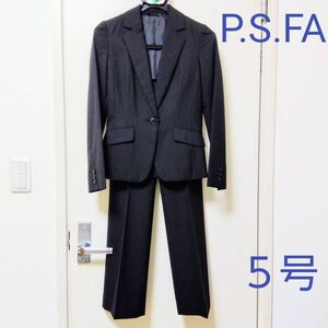 P.S.FA パンツスーツ　5号 ストライプ