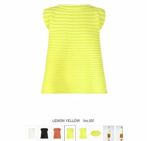 PLEATS PLEASE BOUNCE KNIT LEMON YELLOW