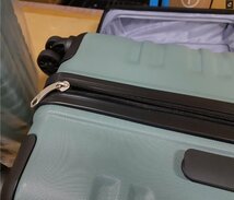 【訳アリ品】スーツケース 中型 キャリーバッグ ーケース 軽量 [TY8098 ファスナータイプ Mサイズ] コバルトグリーン TSAロック (W) [017]_画像2