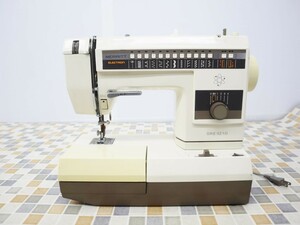 ▲ ｜MERRITT 電動ミシン｜SINGER（シンガー） SRE-1210 ｜ 部品取り 修理前提 JUNK ハンドル固着■N7622