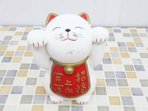 ◎ ｜サンアート 開運 上向き 招き猫 貯金箱｜ インテリア 置物｜縁起物 ■N7528