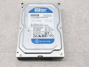 ∨ 500GB｜SATA 内蔵型 3.5インチ ハードディスク｜Western Digital WD5000AAKX HDD｜フォーマット済 ■O8606