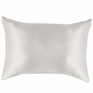 枕カバー 単品 シルク枕 シルク100％ 6Aランク 43×63cm 封筒式 保湿 美容 洗える ピローケース カバー 16匁 ライトグレー