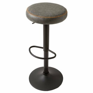 カウンターチェア バーチェア 昇降 360度回転 背なしチェア スツール キッチン おしゃれ PUレザー カフェ風 デザイン 椅子 いす