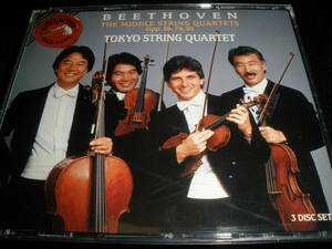 ベートーヴェン 弦楽四重奏曲 中期 7 8 9 10 11 東京クヮルテット ラズモフスキー 23 旧 録音 RCA Beethoven Middle String Quartets Tokyo