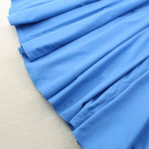 4-111 新品 ギャザーフレアスカート ブルーＳサイズ 定価 \18,700－の画像5