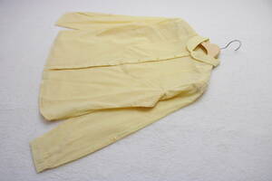 5-89 new goods circle collar blouse yellow L size 