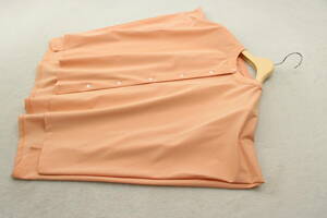 5-1253 новый товар стрейч no color блуза orange F размер 