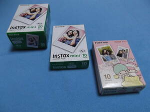 チェキ用フィルム instax mini（2パック品＋1パック品）＋ツインスターズ1P　3個セット