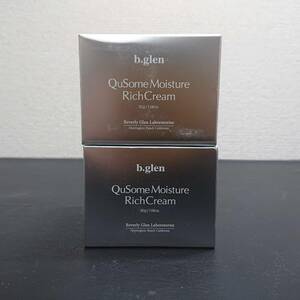 1円スタート　新品期限切れコスメセット　b.glen　QuSome　モイスチャーリッチクリーム30g　2個セット