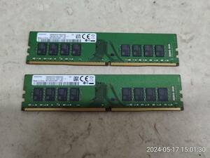 NB_T3089 デスクトップ用メモリ SAMSUNG DDR4 PC4-2400T-UB1-11 16GB 2枚セット