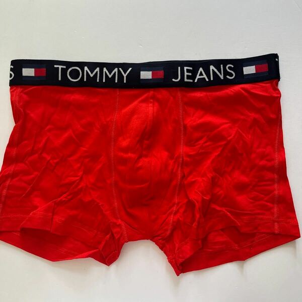 TOMMY JEANS トミージーンズ　メンズボクサー　L(M) レッド　赤　ボクサーパンツ メンズパンツ メンズインナーウエア　男性ボクサー
