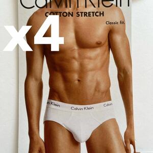 Calvin klein カルバンクライン メンズビキニ　S(XS) ホワイト　4枚組　白