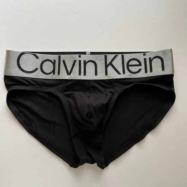 【訳あり品】② Calvin klein カルバンクライン メンズビキニ　S(XS) ブラック　黒　ナイロンストレッチ　メンズスポーツインナー　下着