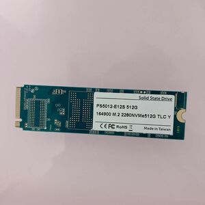 512GB NVMe SSD (M.2 2280，読込速度 3200MB/s，書込速度 2000MB/s)