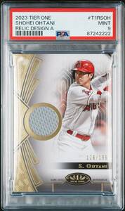 【199枚限定】【PSA9】大谷翔平TOPPS TIER ONE RELICS #T1RSOH