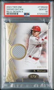 【199枚限定】【PSA10】大谷翔平TOPPS TIER ONE RELICS #T1RSOH①