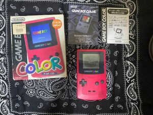 任天堂 ゲームボーイカラー GAMEBOY COLOR GBC レッド ジャンク 箱有り