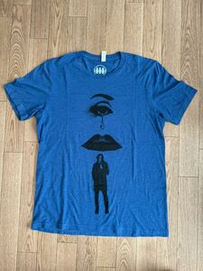 ★Jack White オフィシャルツアー Tシャツ ブルー サイズ L 中古 古着 ジャックホワイト The White Stripes ホワイトストライプス