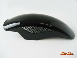 MADMAX バイク用品 汎用 18～19インチ用 メッシュ フロントフェンダー ブラック/グラストラッカー ST250E テンプター【送料800円】