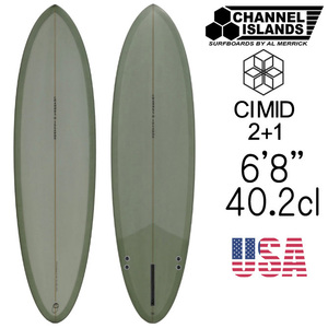 【JPN正規品】【USシェイプ】 チャンネルアイランド アルメリック CIミッド 6'8 / ChannelIslands Almerrick The CI Mid 2+1 SAGE