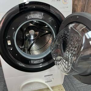 1円 美品 2022年製 SHARP シャープ ドラム式洗濯乾燥機 ES-S7G-WR 洗濯機 ドラムの画像5