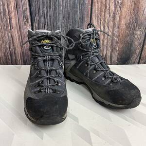 ASOLO トレッキングシューズ 登山靴 アゾロ グレー USA8 26.5cm メンズ ゴアテックス ビブラムソール アウトドア