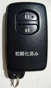 初期化済トヨタ純正 スマートキー 2ボタンプリウスアクア基盤番号271451-5300 新品電池サービス⑥