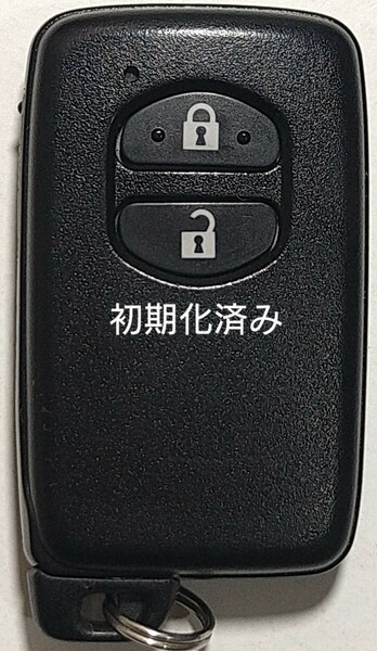 初期化済トヨタ純正 スマートキー 2ボタンプリウスアクア基盤番号271451-5300 新品電池サービス 41