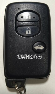 初期化済トヨタ純正スマートキー3ボタン ８６ マークＸ ＳＡＩ等 基盤番号271451−5300 新品電池サービス③