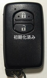 初期化済トヨタ純正 スマートキー 2ボタンプリウスアクア基盤番号271451-5300 新品電池サービス 35