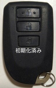 初期化済トヨタ純正スマートキー3ボタンポルテ スペイド 基盤番号007YUU L0776 BF2EM 新品電池サービス ⑫