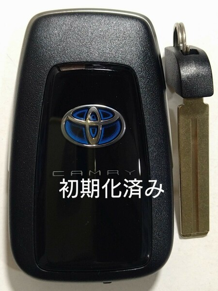 初期化済トヨタ純正 スマートキー3ボタンカムリ 基盤番号231451-0351 007-AD0027 14FAF ノーカットキー付き新品電池サービス ⑤