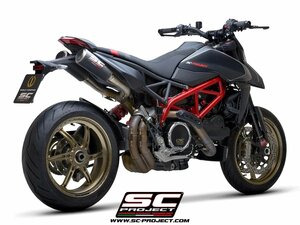 【国内在庫】SC-PROJECT SCプロジェクト CR-T M2 ツインスリップオン サイレンサー フルチタンリンクパイプ HYPERMOTARD 950 RVE SP '21-24