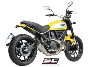 【国内在庫】SC-PROJECT SCプロジェクト チタン コニックサイレンサー (消音バッフル付属) SCRAMBLER スクランブラー 800 シリーズ '15-16