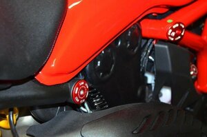 【国内在庫】DUCABIKE ドゥカバイク フレームプラグ レッド 赤 DUCATI MONSTER 821 '15-17 / 1200 / S '14-16 ドゥカティ モンスター ★