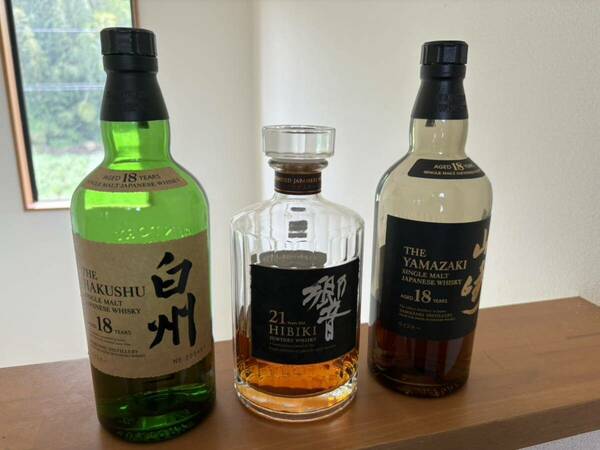 サントリー SUNTORY 山崎18年 白州18年 響21年　ウイスキー 空瓶