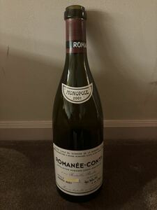 同梱可能 空瓶 ロマネコンティ 2001 Romanee-Conti DRC 空き瓶 空ボトル 1円スタート　送料無料ドメーヌ