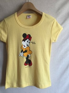 【Collegiate Pacific】Tシャツ レディースM ミニーマウス 80s ヴィンテージ Disney 良品 USA製 送料無料