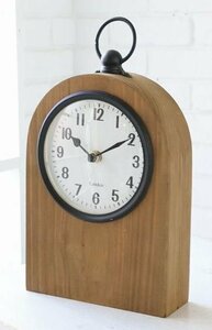 輸入雑貨 モブ スタンドクロック ナチュラル アンティーク コベントガーデン CoventGarden 置時計 木製 ビンテージ BC-26