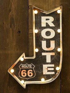 インテリア雑貨 店舗 装飾 壁掛け灯 American Classic LED Sign LEDアメリカンクラシック LEDサイン ROUTE66