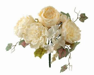 импорт смешанные товары искусственный цветок rose роза букет крем living Studio прямой импорт втулка шелковый цветок искусственный цветок ve-4127-CR
