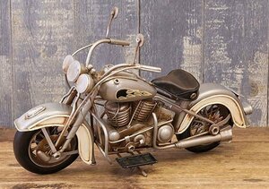 輸入雑貨 置物 ヴィンテージ モーターサイクル SILVER FOX バイク オートバイ ブリキ オブジェ アンティーク アメリカン 2010D-2734