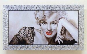 イタリア製 輸入雑貨 アートフレーム マリリン モンロー Marilyn Monroe リビングスタジオ 直輸入 シルバー額 5000-74 送料無料