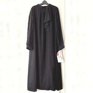 [IN-71] lady's mourning dress . clothes One-piece 3L black 