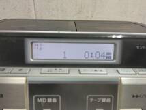 ☆Panasonic パナソニック ラジカセ RX-MDX85 CD MD テープ ラジオ FM AM MD 電源コード付属！100サイズ発送_画像4