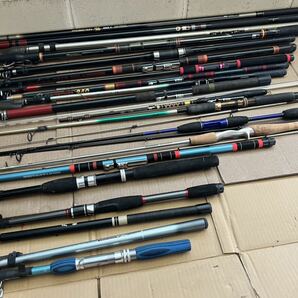 釣り竿 釣竿 釣り具 Daiwa シマノ いろいろな20本セット 現状品の画像1