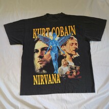NIRVANA 追悼 ニルヴァーナ TEE Kurt Cobain sonic youth Pink Floyd METALLICA メタリカ hiphop Oasis オアシス Marilyn Manson バンT_画像1